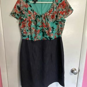 ALYX women’s floral and jean dress size 14